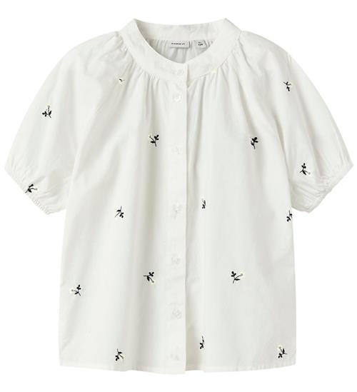 Name It Bluse - NkfFrette - Cloud Dancer