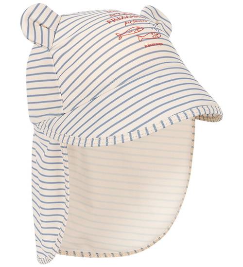 Konges Sløjd Badehat - UV50+ - Aster Bear - Stripe Bluie