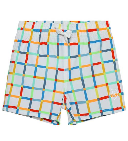 Color Kids Badeshorts - Snow White m. Tern