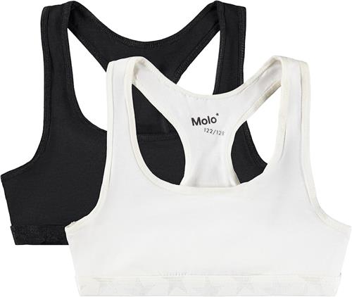 Molo 2-pak Jade Braletter Hvide 122/128 cm    122/128 cm  kvinde