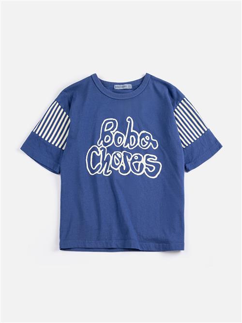 Bobo Choses Bobo Choses By Hand T-shirt Navy Blue  Navy Blue 10-11 Y  Marineblå  10-11 år  mand