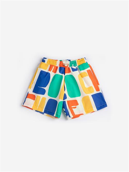 Bobo Choses Bobo Choses Color All Over Boardshorts Offwhite  Offwhite 6-7 Y  Hvid  6-7 år  kvinde