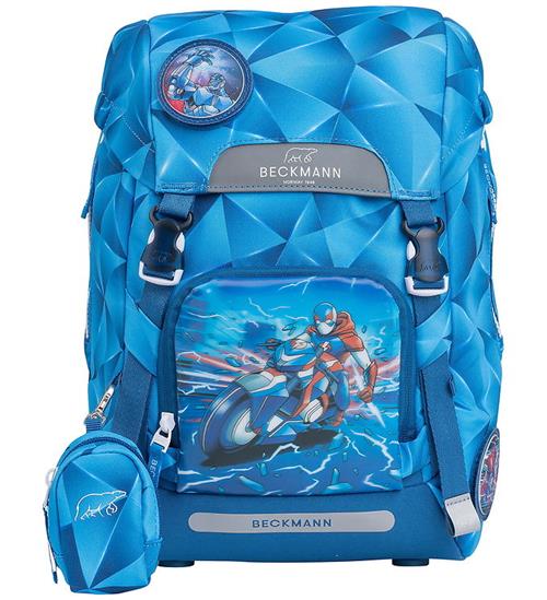 Beckmann Skoletaske - Classic - Blue Lightning