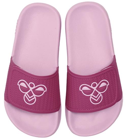 Se hummel Badesandaler - Pool Slide Vc Jr - Roseate Spoonbill hos KidsWorld