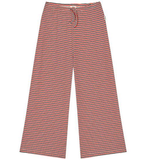 Mads Nørgaard Bukser - Rib - Stripe Verona - Fiery Red/Vanilla I