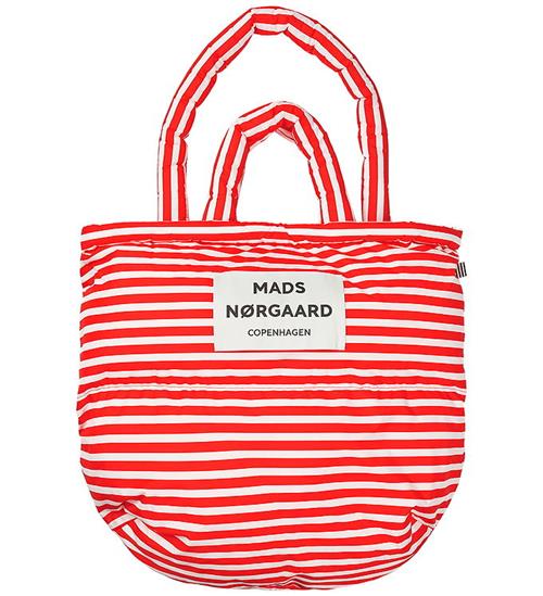 Mads Nørgaard Shopper - Light Ripstop Pillow - AOP - Fiery Red/V