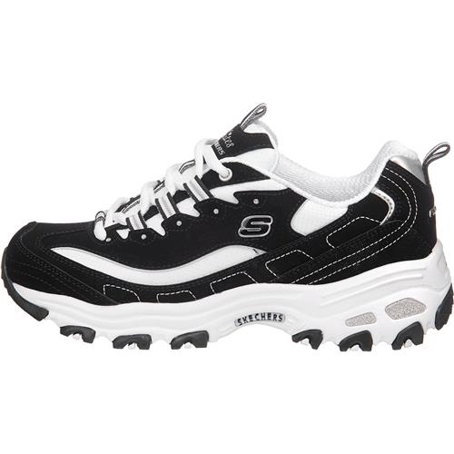 SKECHERS Snøresko 'Biggest Fan'  sort / hvid