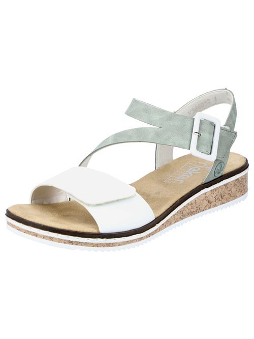 Rieker Sandaler  lysebrun / pastelgrøn / hvid