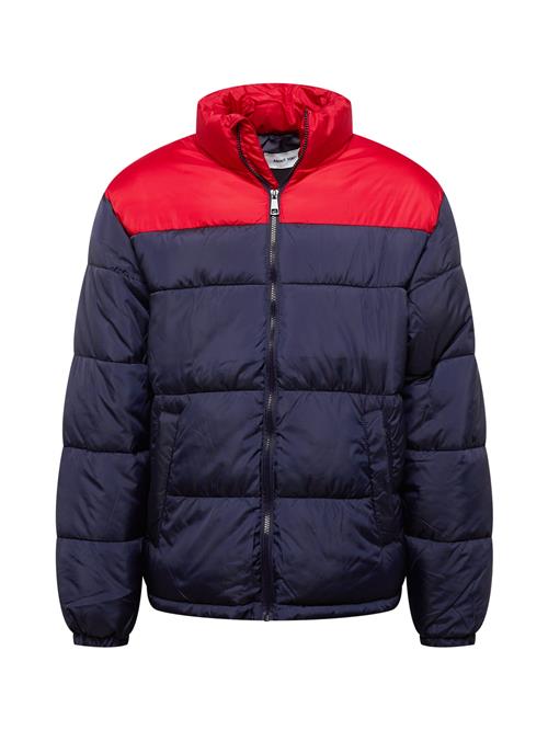 ABOUT YOU Overgangsjakke 'Oskar'  mørkeblå / rød