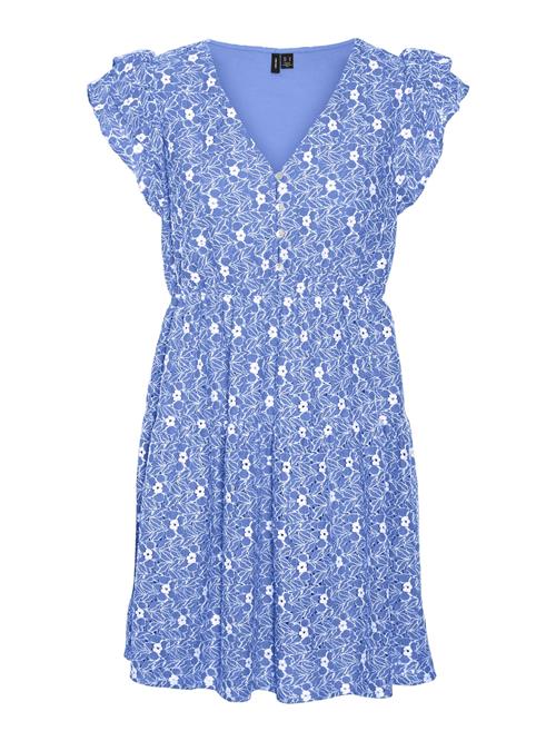 VERO MODA Kjole 'SONEY'  lyseblå / hvid