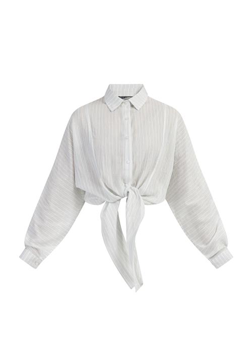 DreiMaster Vintage Bluse  pastelblå / guld / naturhvid