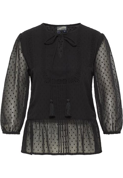 DreiMaster Vintage Bluse  sort