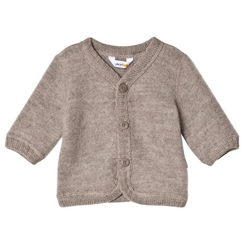 Joha Cardigan Toscana Melange Sesame Melange-70 cm Wool Beige  70 cm  unisex