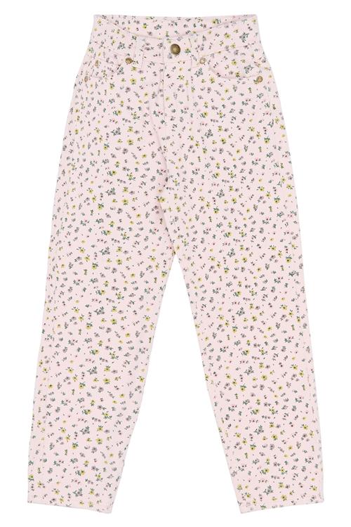 The New Selda Mom Fit Jeans Light Lilac Aop  Light Lilac AOP-5 Y  Lilla  5 år  kvinde