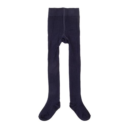 Joha Uld-rib-strømpebukser Navy  Navy-80 cm  Marineblå  80 cm  unisex