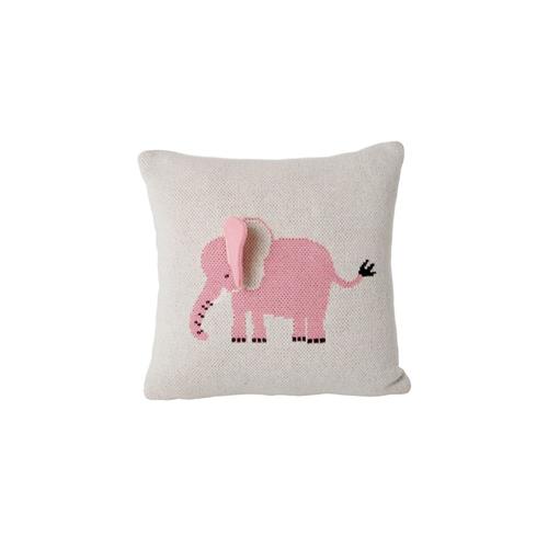 RICE Elephant Lille Pude Pink  Pink One Size  Creme  One Size  unisex
