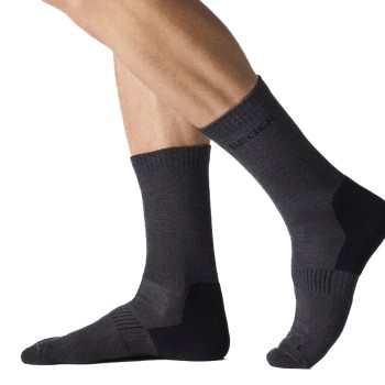 Seger Strømper Wanderer Wool Socks Antracit Str 37/39