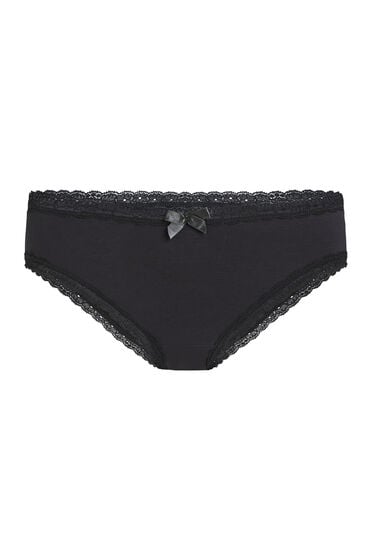 Hunkemöller Georgia brasiliansk bomuldstrusse Sort