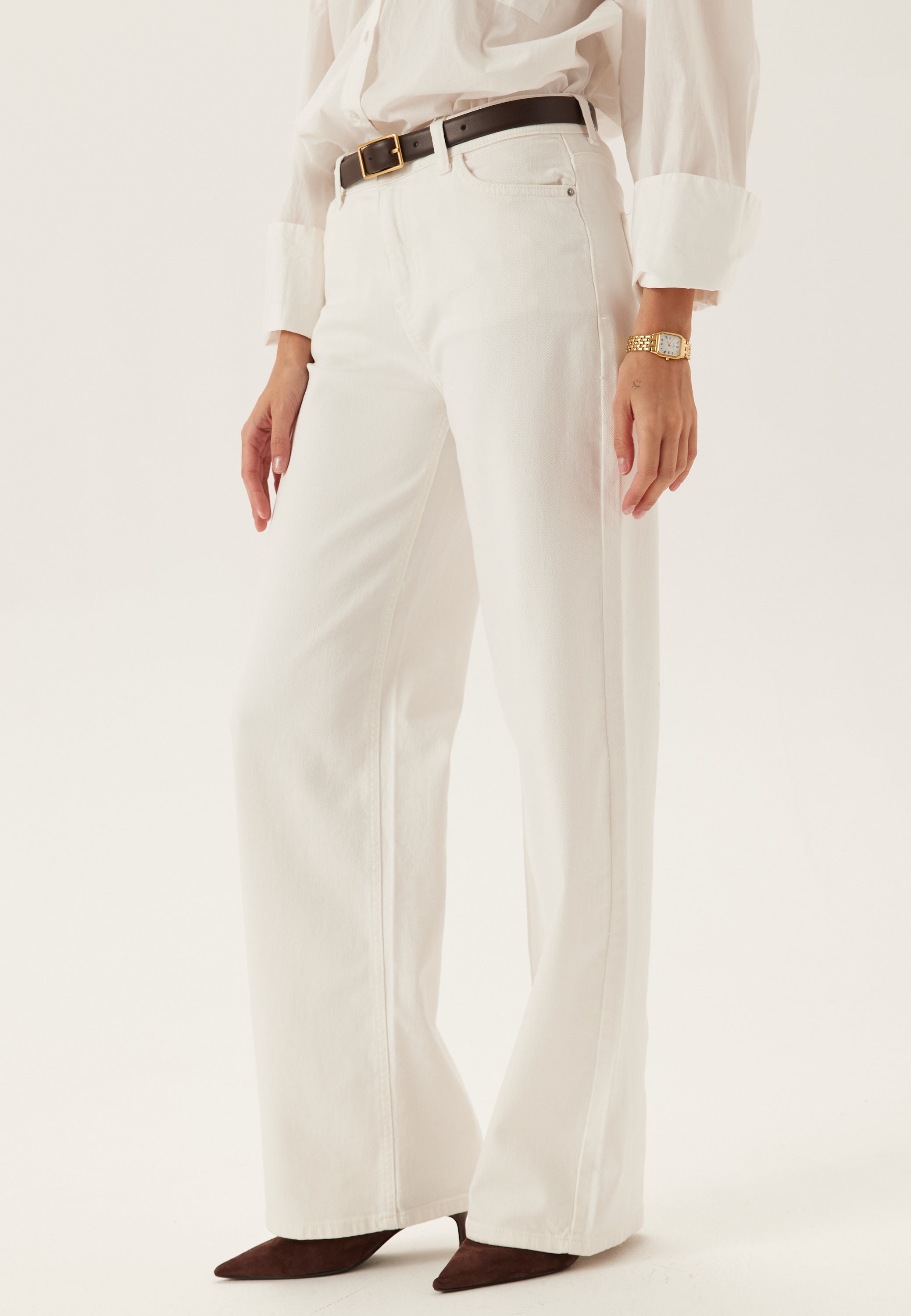 Pieces Pcsilke Mw Wide Colered Jeans