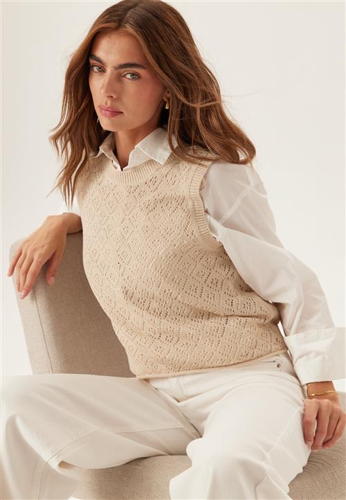 ONLY Onlsunny Sl Pointelle Top Knt