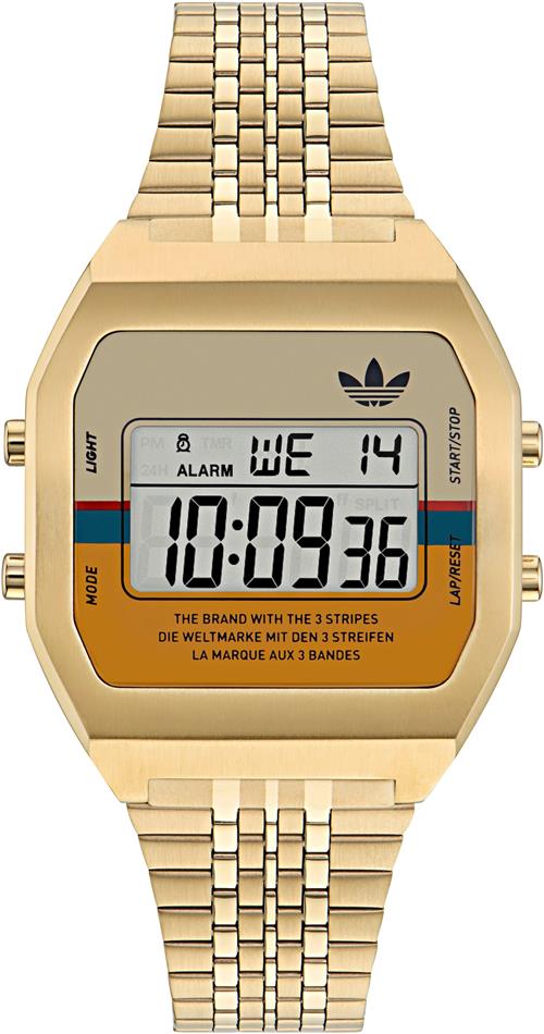 ADIDAS ORIGINALS Digitalur  lysebrun / guld / mørkeorange
