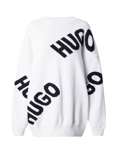 HUGO Pullover i overstørrelse 'Slaria'  sort / offwhite