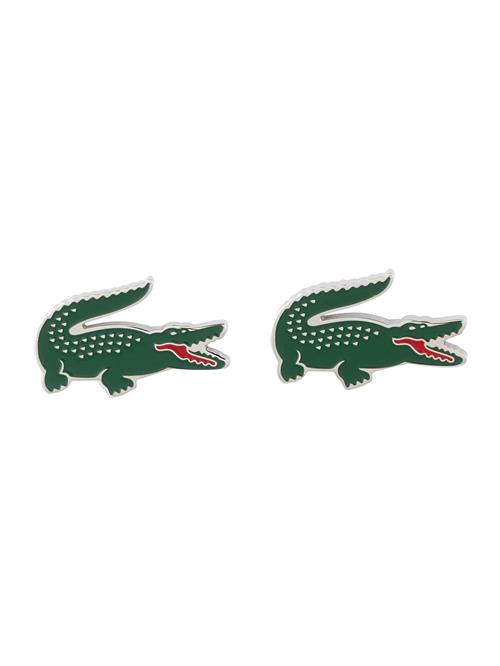 LACOSTE Ørering  grøn / knaldrød / sølv / hvid