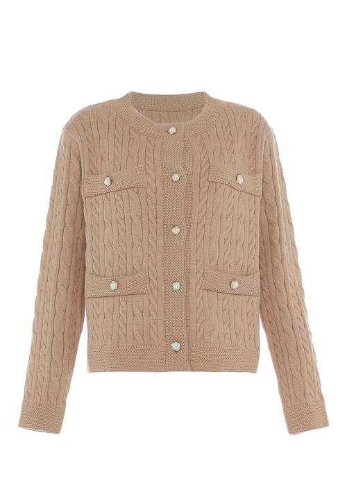 caspio Cardigan  mørkebeige