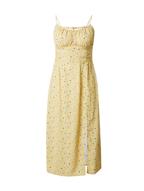 AÉROPOSTALE Sommerkjole  gul / sort / hvid