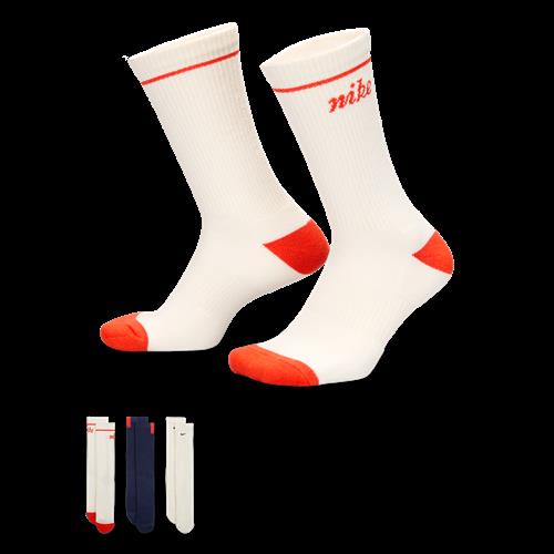 Stødabsorberende Nike Everyday Plus-crewstrømper (3 par) - multifarvet