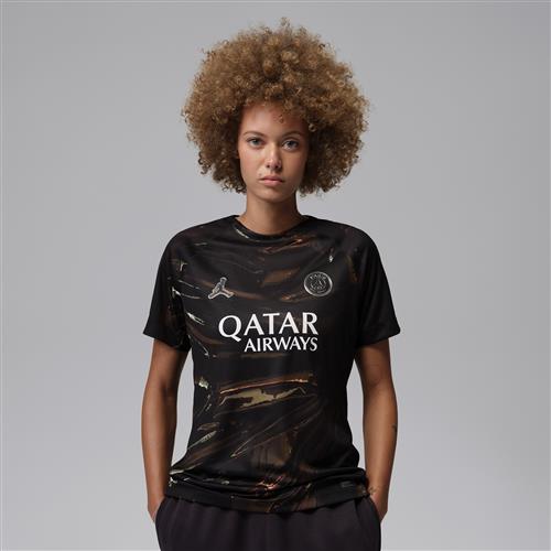 Paris Saint-Germain 2026 Stadium Night Edition Jordan Dri-FIT Replica-fodboldtrøje til kvinder - sort