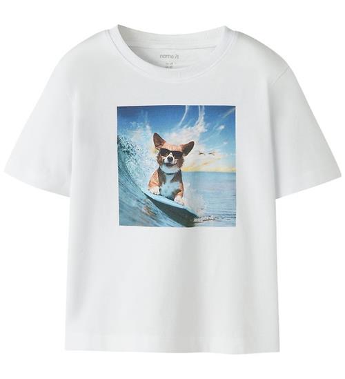 Name It T-shirt - NmmVoto - Bright White/Surfer Dog