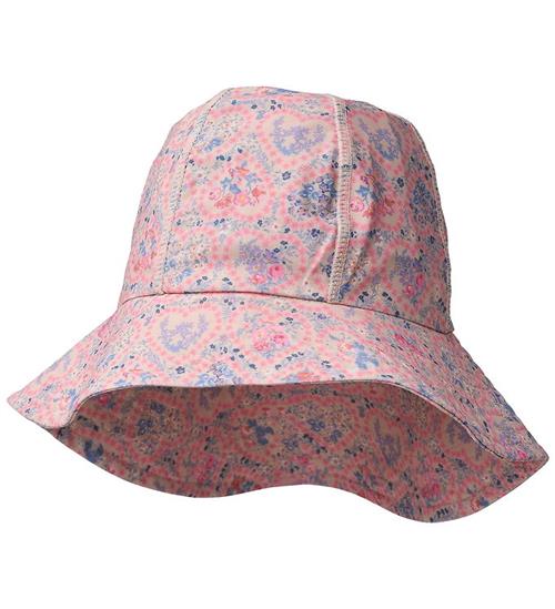 Wheat Badehat - UV40+ - Bora - Pink Heart Flowers