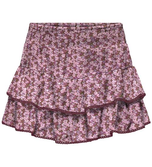 Kids Only Nederdel - Viskose - KogGlow - Rose Brown/Ditsy flower