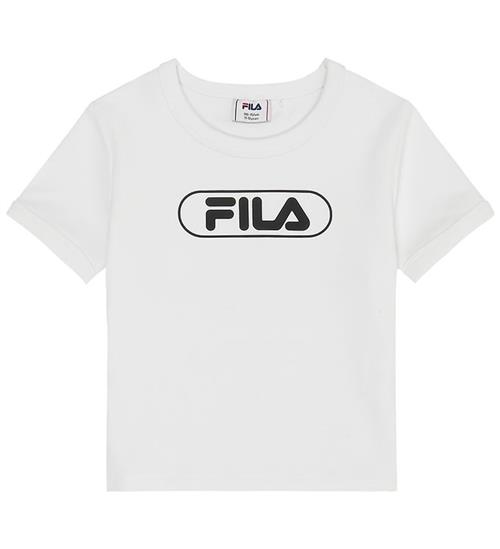 Fila T-shirt - Ceranova Cropped Slim - Bright White m. Logo