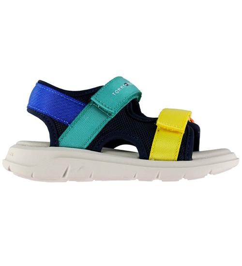 Tommy Hilfiger Sandaler - Quest - Navy m. Multifarvet