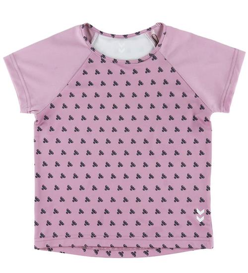 Hummel T-shirt - HmlJR Mix - Lavender Mist m. Logoer