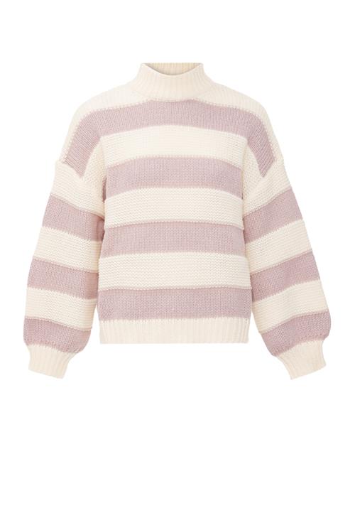 BLONDA Pullover  gammelrosa / uldhvid