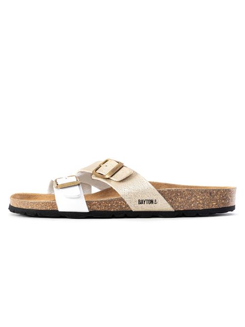 Bayton Pantoletter 'Cleo'  beige / hvid