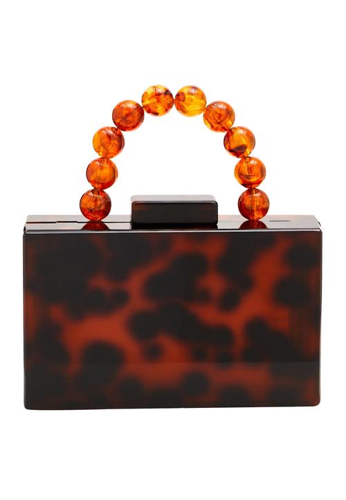 NAEMI Håndtaske  cognac / mørkebrun / guld