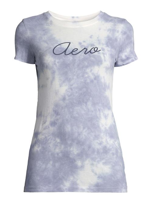 AÉROPOSTALE Shirts  violetblå / hvid