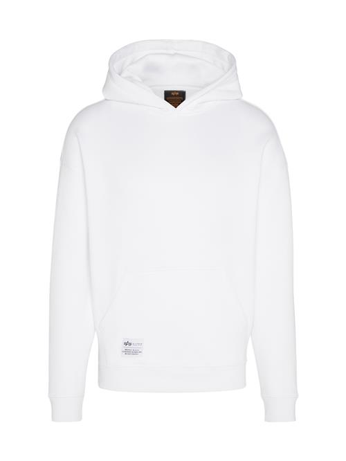 ALPHA INDUSTRIES Sweatshirt  sort / hvid