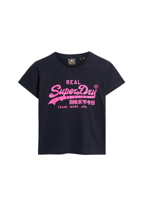 Superdry & Co Shirts  navy / neonlilla
