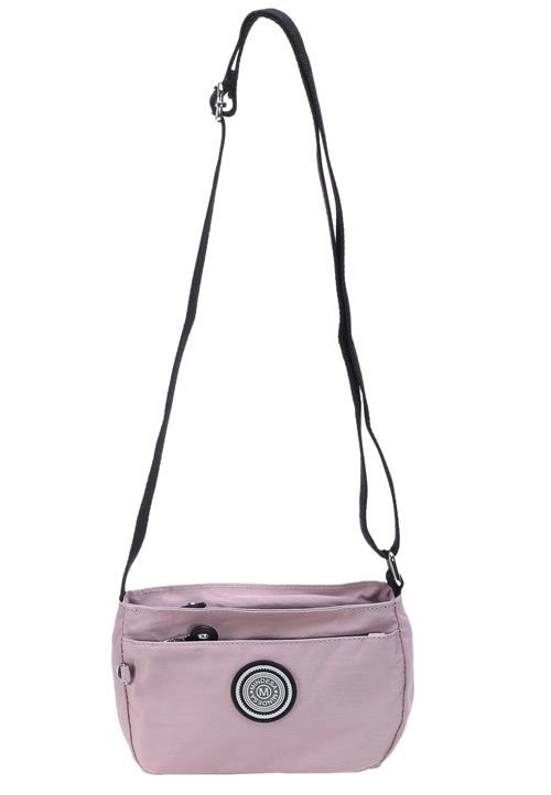 Mindesa Skuldertaske  lysegrå / lysviolet / sort