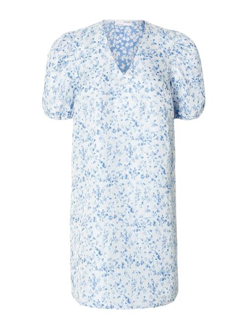 SELECTED Kjole 'SLFDAIMI-KIRSTEEN'  blå / hvid