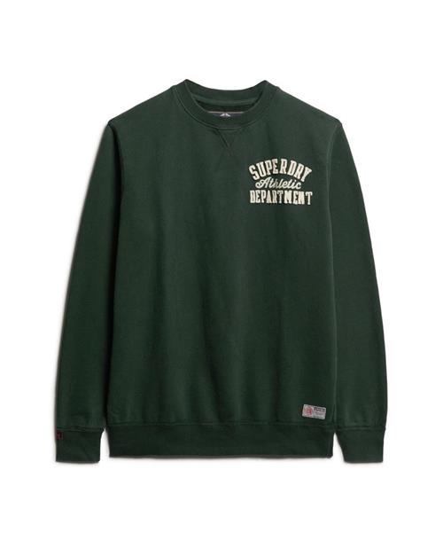 Superdry & Co Sweatshirt 'VINTAGE ATHLETIC'  mørkegrøn / hvid