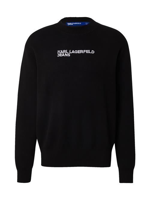 KARL LAGERFELD JEANS Sweatshirt  sort / hvid
