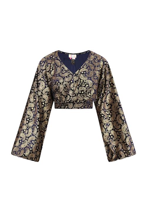 IZIA Bluse  marin / guld