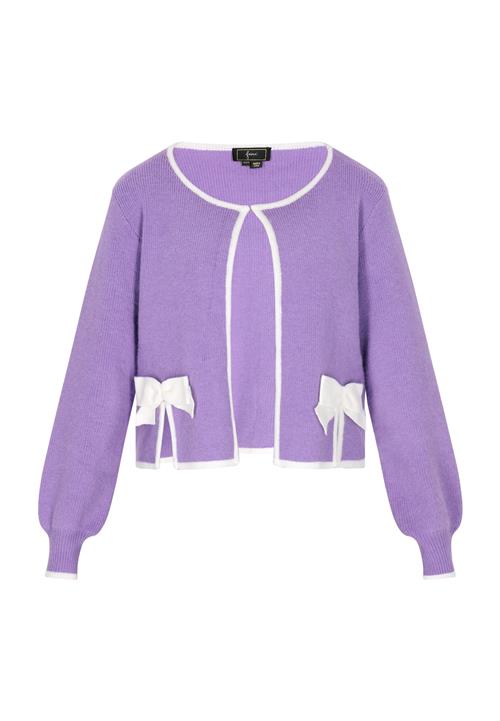 faina Cardigan  lavendel / hvid