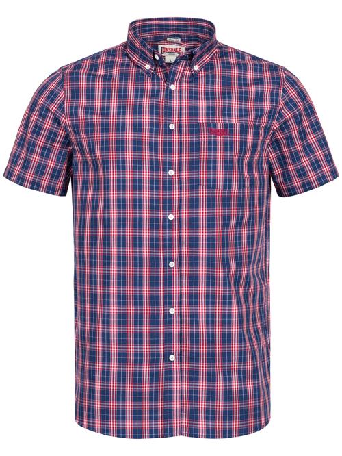 LONSDALE Skjorte 'Brixworth'  blå / rød / hvid